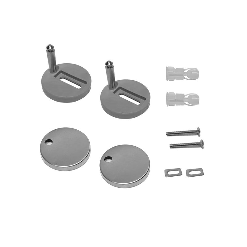 Toilet Seat Hardware - Matte Gray