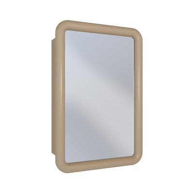 Plaisir 18 x 27 Recessed/Wall Mount Medicine Cabinet with Mirror in Sand