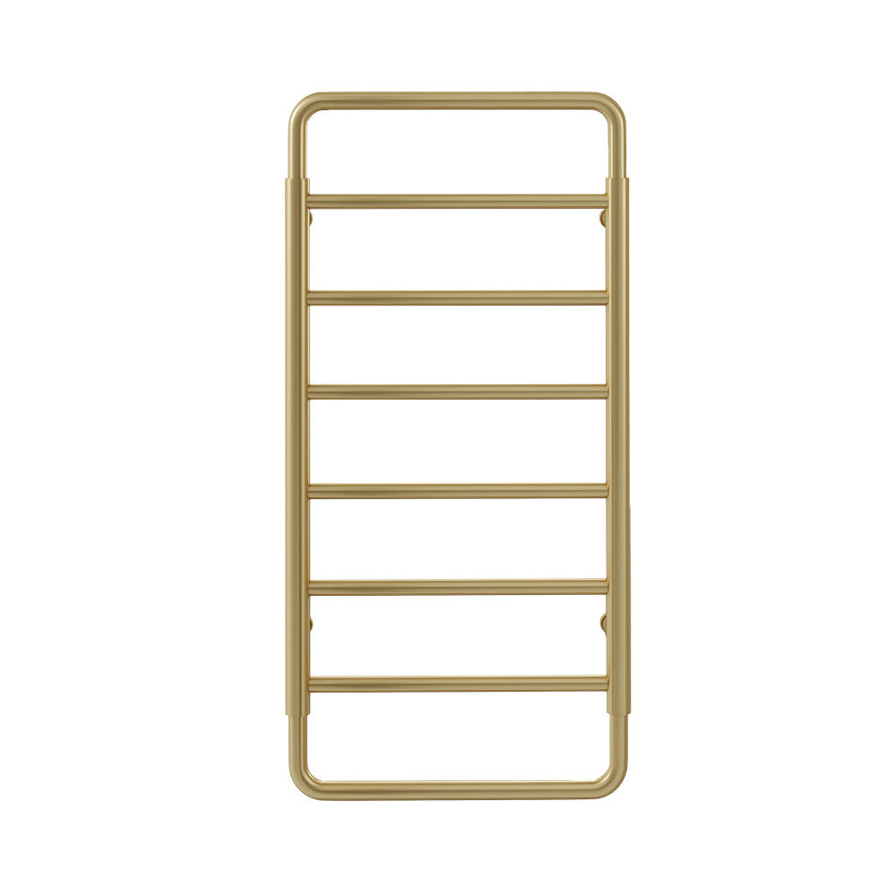 Ivy 8-Bar Electric Towel Warmer in Brushed Gold