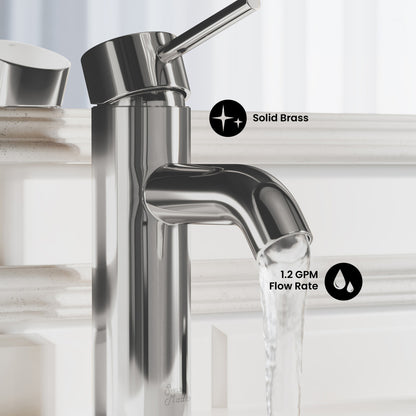 Ivy Single Hole, Single-Handle, Bathroom Faucet in Chrome