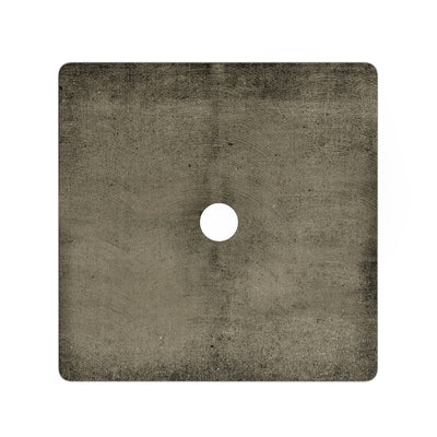 Lisse 15.5" Square Concrete Vessel Bathroom Sink in Dark Gray