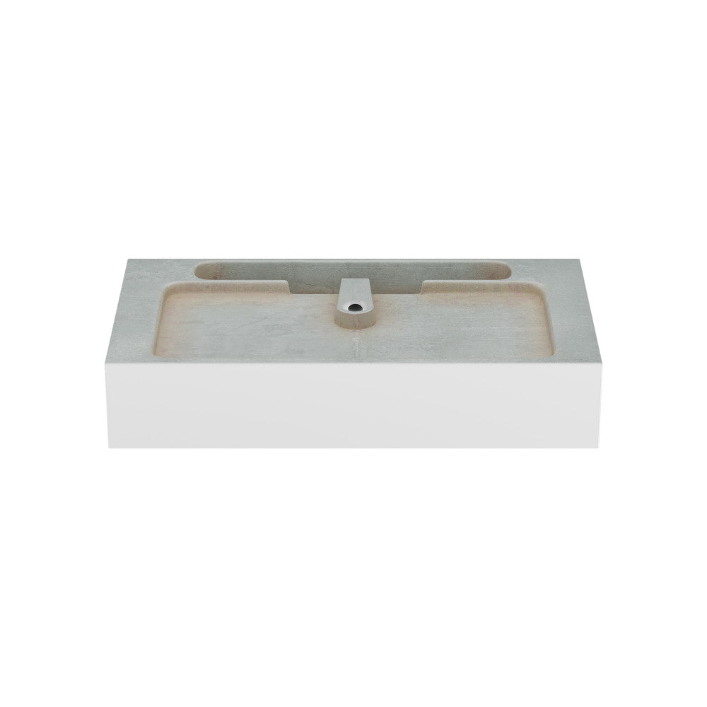 Concorde 30" Rectangle Console Sink with Brushed Gold Legs