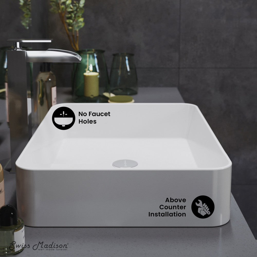 Concorde 15 Square Ceramic Vessel Sink