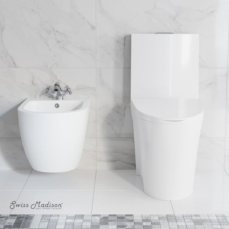 St. Tropez Wall Hung Bidet in Glossy White