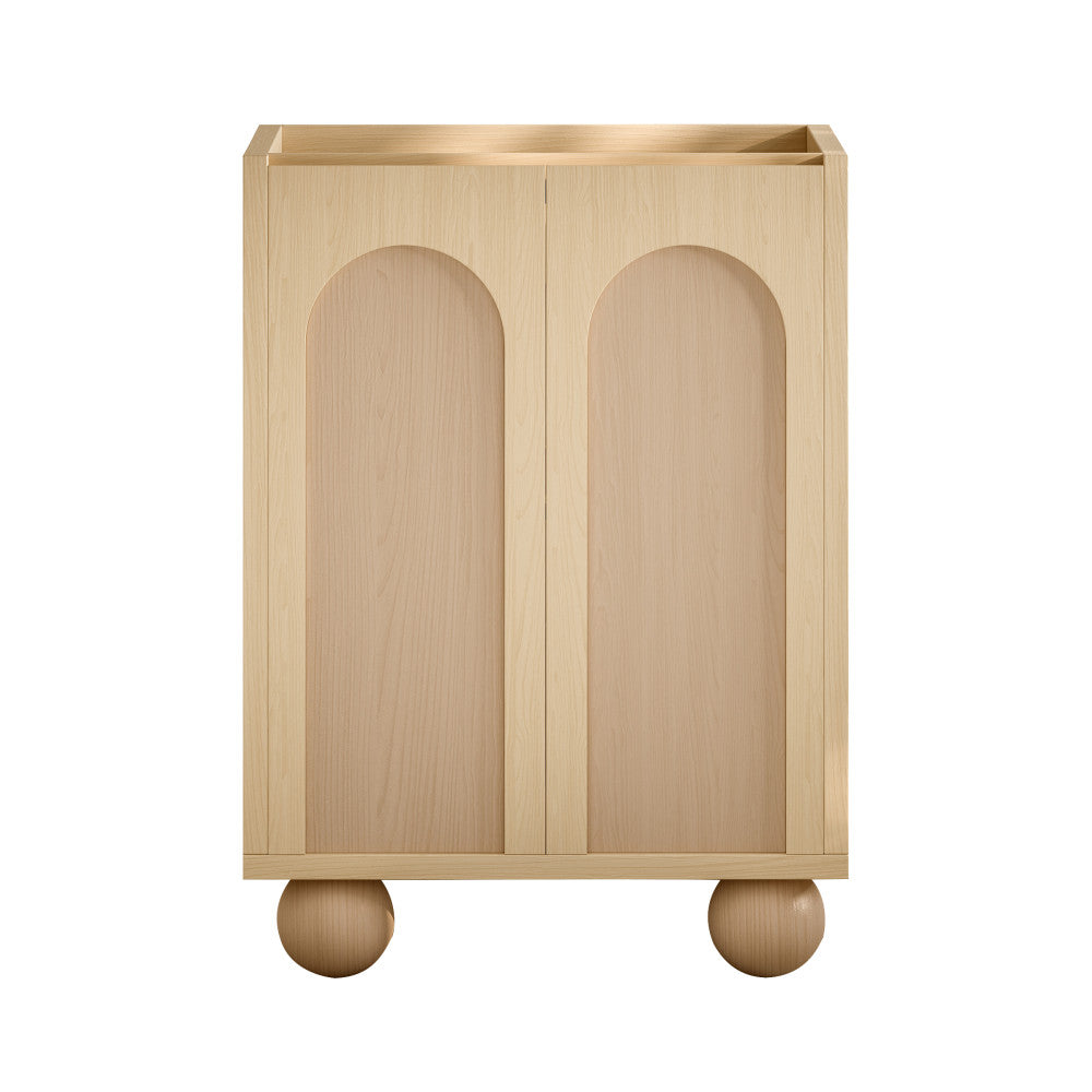 Porte 24" Freestanding Bathroom Vanity Cabinet without Top in Natural Oak