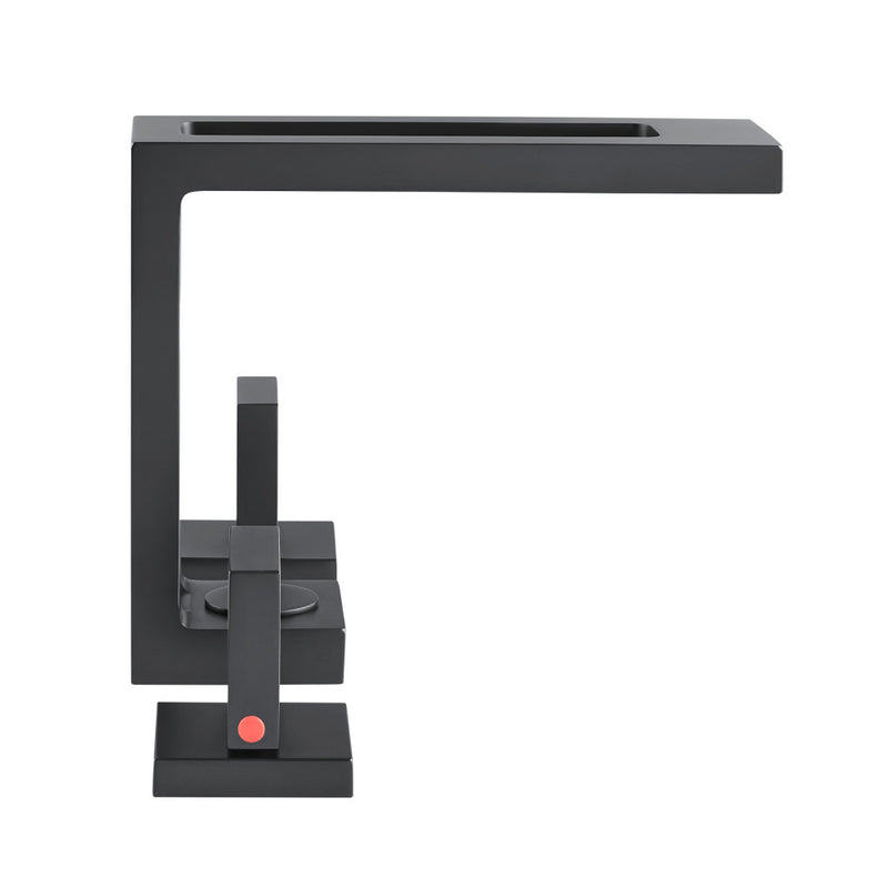 Pierre Widespread, Double Handle, Bathroom Faucet in Matte Black