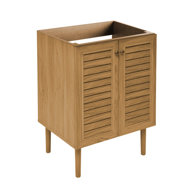 Bron 24" Freestanding Bathroom Vanity Cabinet without Top in Golden Oak