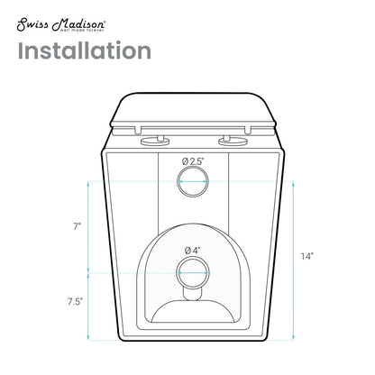 Concorde Back-to-Wall Square Toilet Bowl