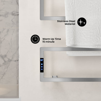 Voltaire 5-Bar Electric Towel Warmer in Chrome