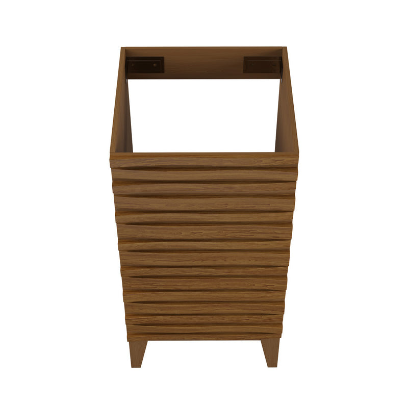 Cascade 18” Bathroom Vanity in Brown Oak- Cabinet Only