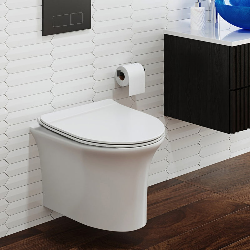 Cascade Wall-Hung Elongated Toilet Bowl