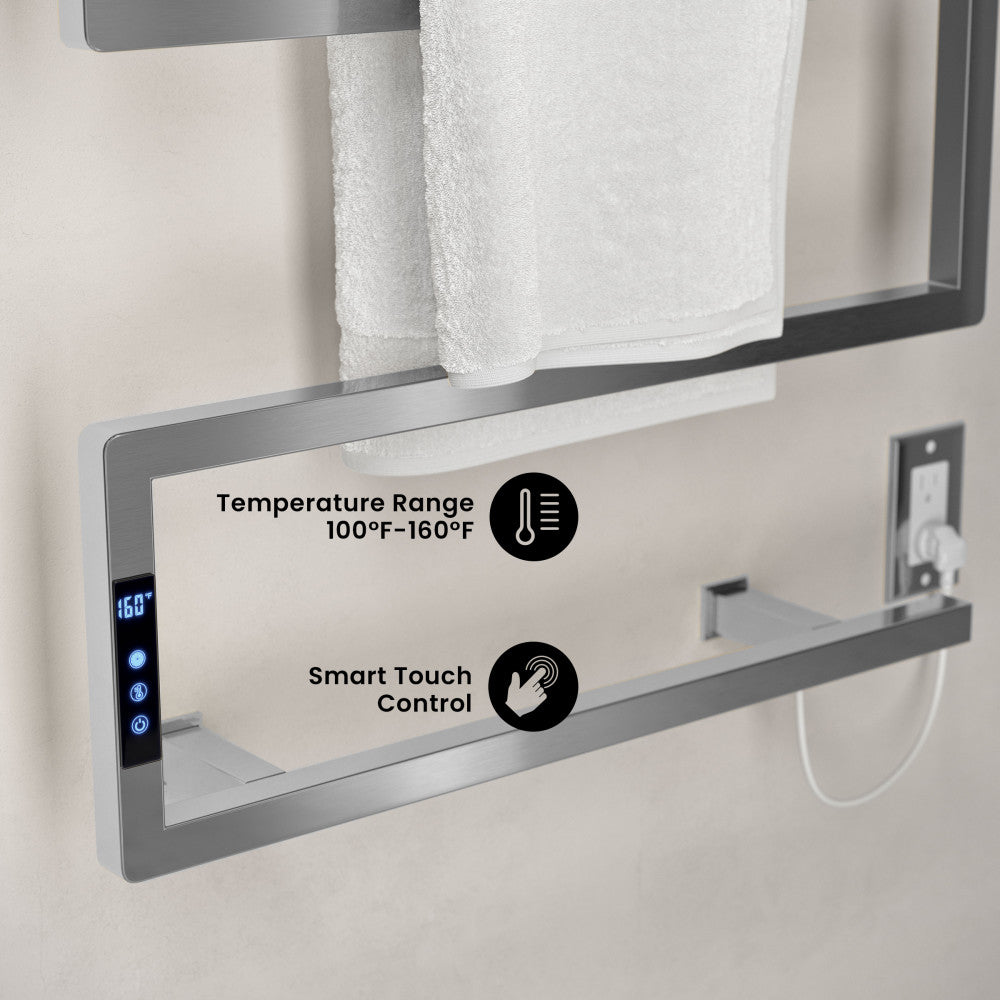 Voltaire 5-Bar Electric Towel Warmer in Chrome