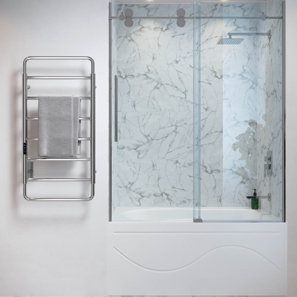 Ivy 8-Bar Electric Towel Warmer in Chrome