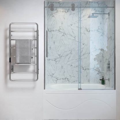 Ivy 8-Bar Electric Towel Warmer in Chrome