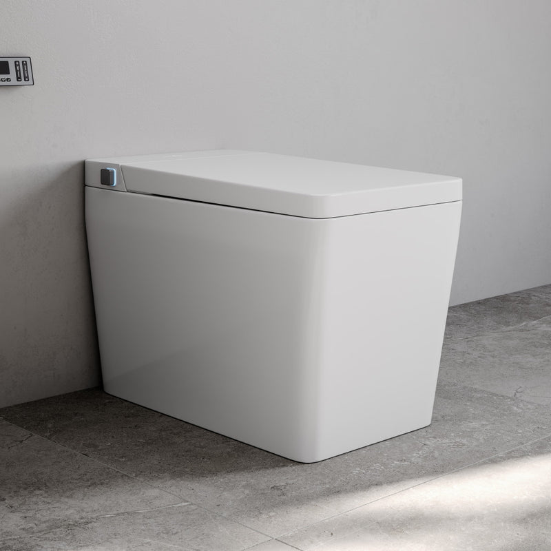 Concorde Smart One-Piece 1.28 GPF Single Top Flush Toilet in Glossy White