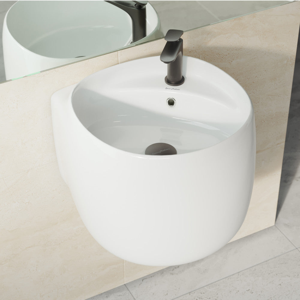 Ivy One Piece Pedestal Sink – Swiss Madison - well made forever