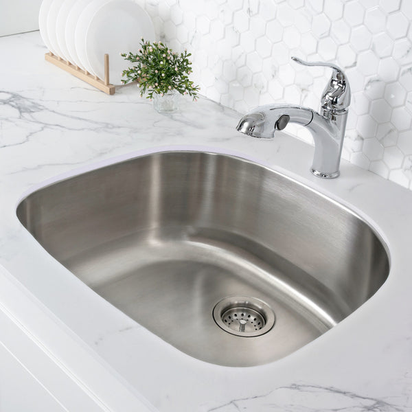 Toulouse 23 5/8 x 21 Stainless Steel, Single Basin, Undermount