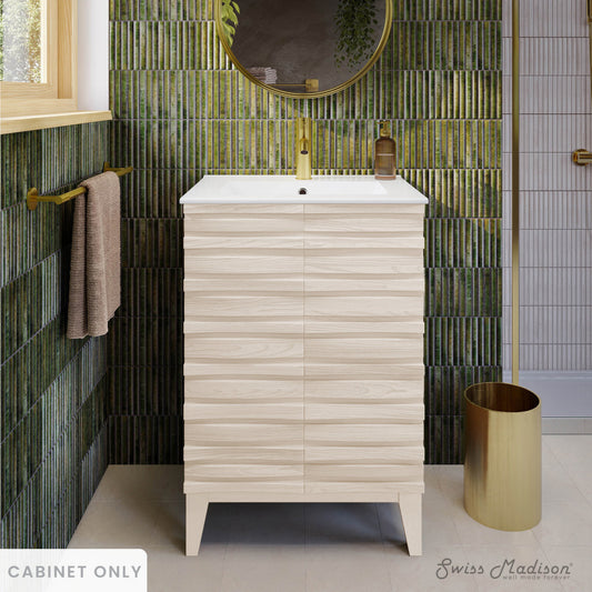 Cascade 24'' Bathroom Vanity in White - Cabinet