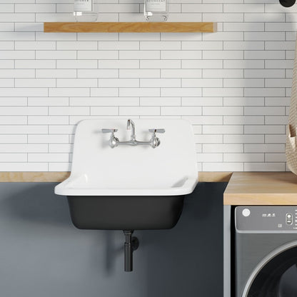 Loire 22" Wall Hung Cast Iron Bathroom Sink