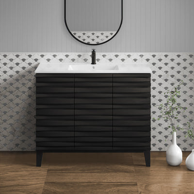 Cascade 36" Bathroom Vanity in Black