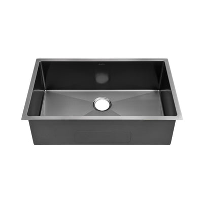 Rivage 32 x 19 Stainless Steel, Single Basin, Undermount Kitchen Sink, Black