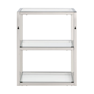 Pierre 16"x20"x10" Wall-Mounted Linen Cabinet in Chrome