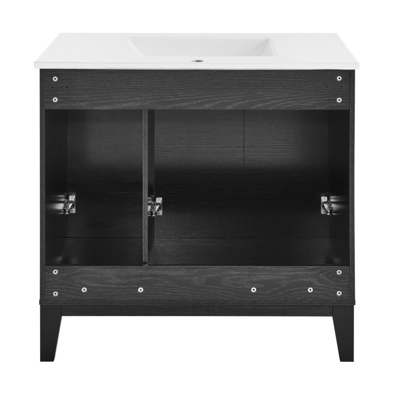 Cascade 36" Bathroom Vanity in Black