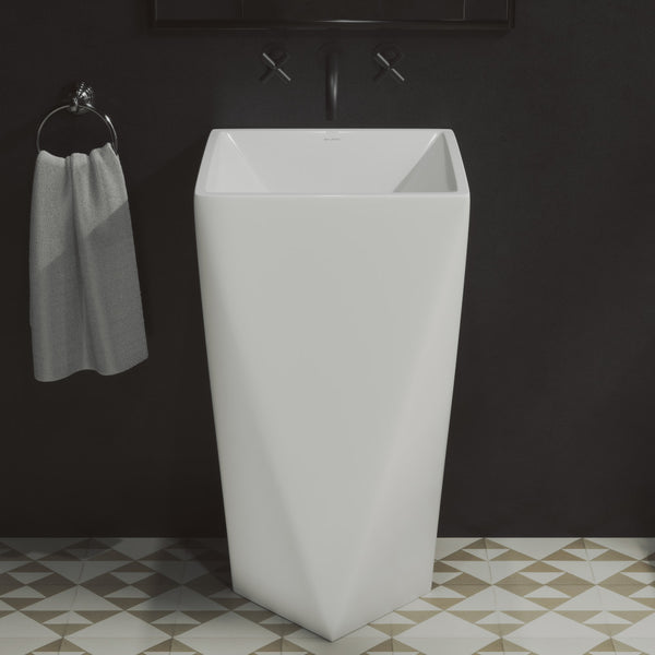 Brusque One-Piece Pedestal Sink – Swiss Madison - well made forever
