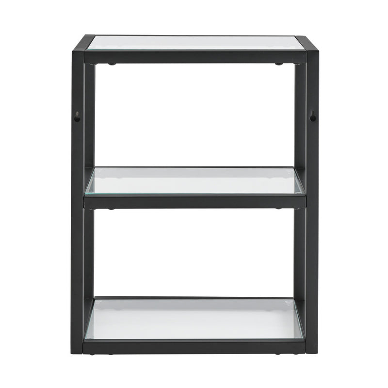 Pierre 16"x20"x10" Wall-Mounted Linen Cabinet in Matte Black