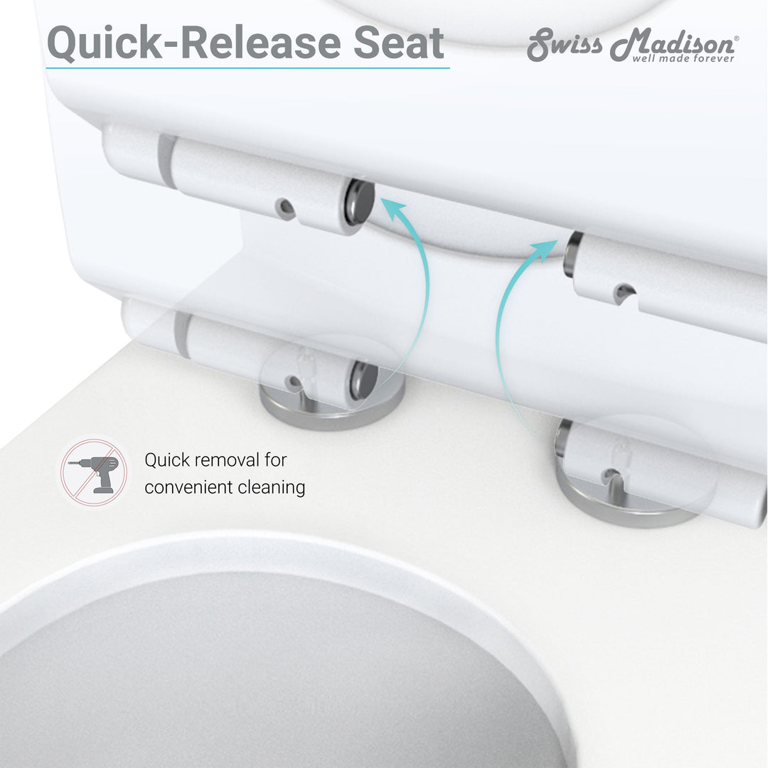 Swiss Madison Sublime II Two-Piece Round Toilet Dual-Flush 0.8/1.28 Gpf & Reviews