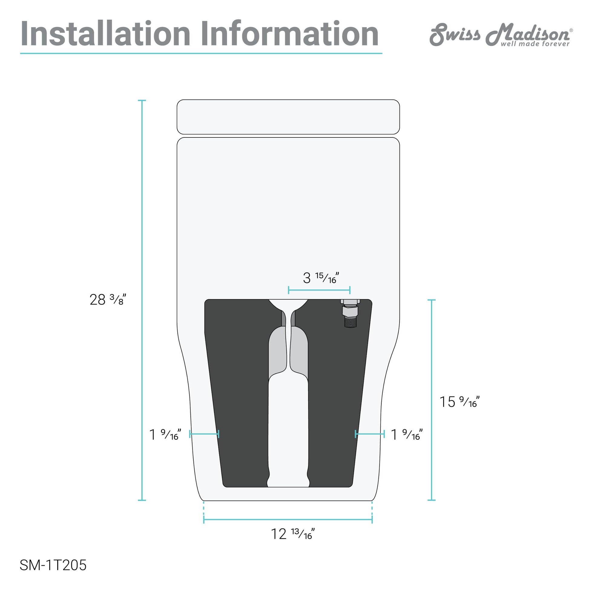 Elongated one-piece toilet with dual flush and rose gold hardware, 1.1/1.6 gpf, dimensions shown in diagram.